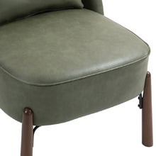 Case Faux Leather Accent Chair